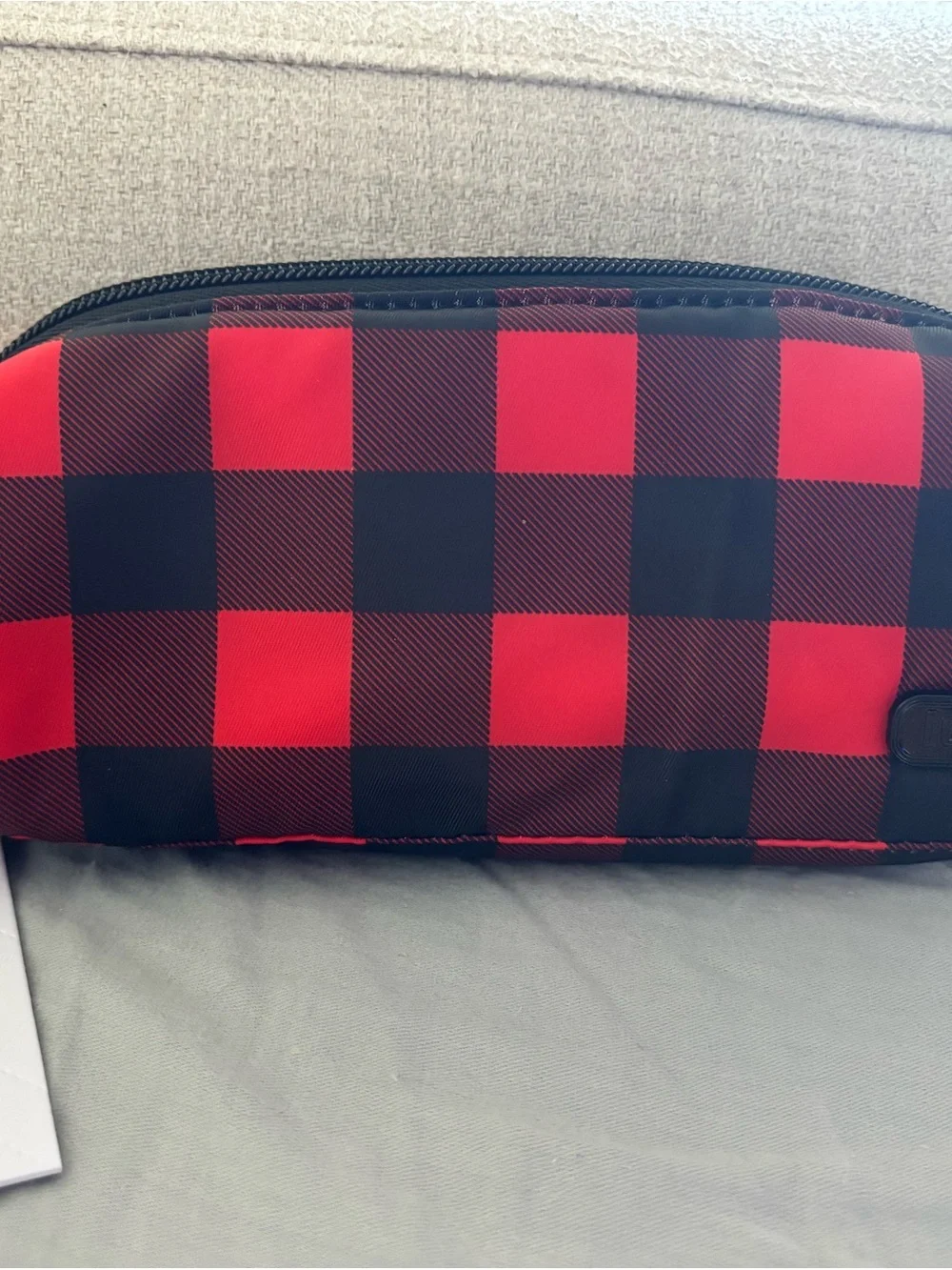 Lug Red and Black Buffalo Check Travel Toiletry Bag